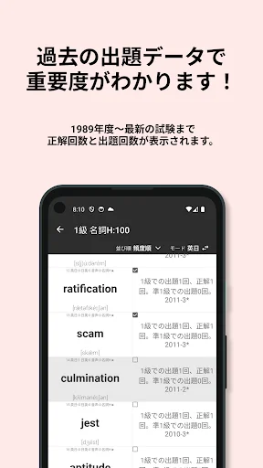 英検®︎1級 でた単 ডাউনলোড করুন – সেরা ইংরেজি শব্দ শেখার অ্যাপ - Screenshot 10
