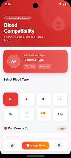 Global Blood Donor Directory ডাউনলোড করুন – রক্তের গ্রুপ ও টিপস - Screenshot 2