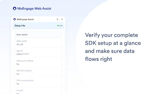 MoEngage Assist ডাউনলোড করুন – ওয়েব SDK ডিবাগিং টুল - Screenshot 2