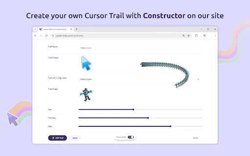 Cursor Trails ডাউনলোড করুন – আপনার ব্রাউজারে রঙিন কার্সার ইফেক্ট - Screenshot 3