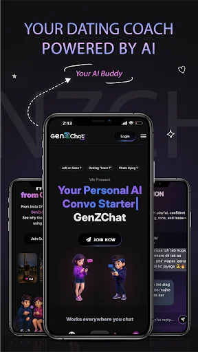 Genzchat-Ai Dating Coach ডাউনলোড করুন – সেরা এআই ডেটিং টিপস - Screenshot 1