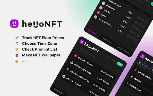 helloNFT ডাউনলোড করুন – NFT ট্রেডারদের জন্য সেরা টুল - Screenshot 1