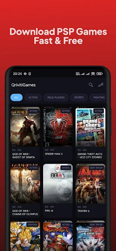 PSP ROM Downloader ডাউনলোড করুন – PPSSPP গেমসের সেরা সংগ্রহ - Screenshot 1