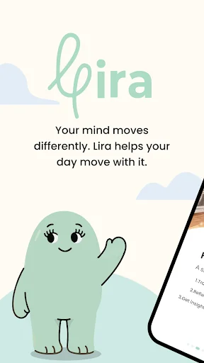 Lira – ADHD & Autism Women ডাউনলোড করুন – নিউরোডাইভারজেন্ট নারীদের জন্য সেরা ট্র্যাকিং অ্যাপ - Screenshot 1
