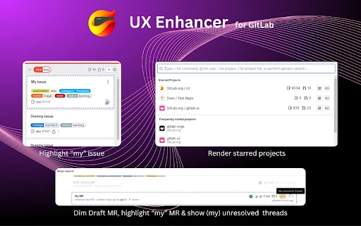 UX Enhancer for GitLab ডাউনলোড করুন – প্রোডাক্টিভিটি বাড়ান - Screenshot 2