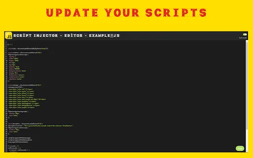 Script Injector ডাউনলোড করুন – ব্রাউজারে কাস্টম স্ক্রিপ্ট রান করুন - Screenshot 3