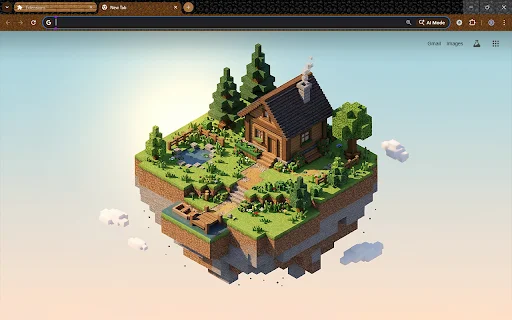 Minecraft Theme ডাউনলোড করুন – সেরা পিক্সেল আর্ট ক্রোম থিম - Screenshot 1