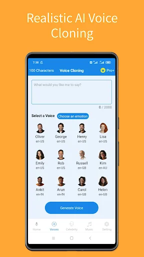 Voice Clone: AI Voice Generator ডাউনলোড করুন – সেরা AI ভয়েস ক্লোনিং - Screenshot 2