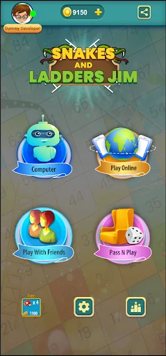 Snakes and Ladders Jim Game ডাউনলোড করুন – সেরা বোর্ড গেম ২০২৬ - Screenshot 1