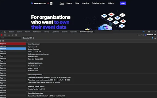 Snowplow Debugger ডাউনলোড করুন – Snowplow ট্র্যাকিং টুল - Screenshot 2