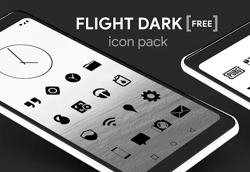 Flight Dark Icon Pack ডাউনলোড করুন – সেরা মিনিমালিস্ট ডার্ক থিম - Screenshot 8