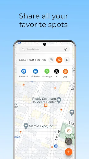 LANDCODE: Map & Location Share ডাউনলোড করুন – সেরা নেভিগেশন অ্যাপ - Screenshot 6