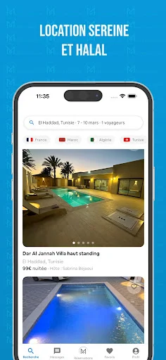 Muslim Vacances ডাউনলোড করুন – হালাল থাকার জায়গা বুক করুন - Screenshot 2