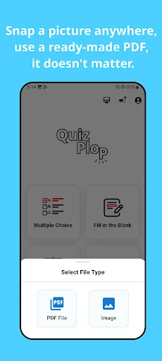 QuizPlop ডাউনলোড করুন – ছবি ও পিডিএফ থেকে কুইজ তৈরি করুন - Screenshot 2