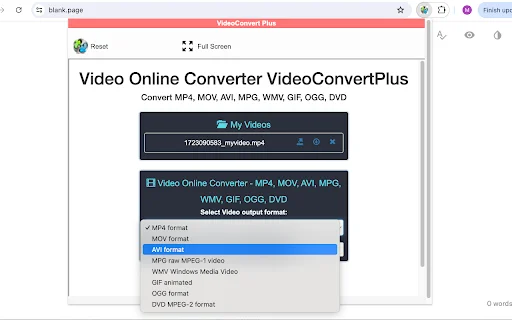 VideoConvertPlus ডাউনলোড করুন – সেরা অনলাইন ভিডিও কনভার্টার - Screenshot 1
