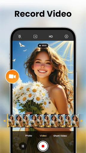 HD Camera Launcher ডাউনলোড করুন – হাই কোয়ালিটি ফটো ও ভিডিও - Screenshot 2