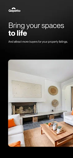 Gepetto – Virtual Staging AI ডাউনলোড করুন – রিয়েল এস্টেট ইন্টেরিয়র এআই - Screenshot 1