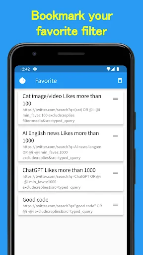X/Twitter Easy Search ডাউনলোড করুন – উন্নত সার্চ টুল - Screenshot 3