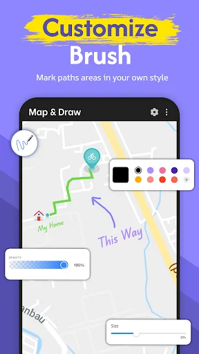 Map & Draw ডাউনলোড করুন – ম্যাপে ড্রয়িং ও রুট তৈরির সেরা টুল - Screenshot 3