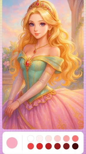 Princess Coloring Fairy Land ডাউনলোড করুন – জাদুকরী কালারিং গেম - Screenshot 5