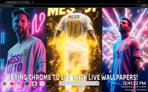 Lionel Messi Live Wallpaper ডাউনলোড করুন – সেরা ফুটবল থিম - Screenshot 2