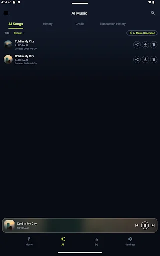 AI Music Player – AURORA ডাউনলোড করুন – সেরা মিউজিক অভিজ্ঞতা - Screenshot 13