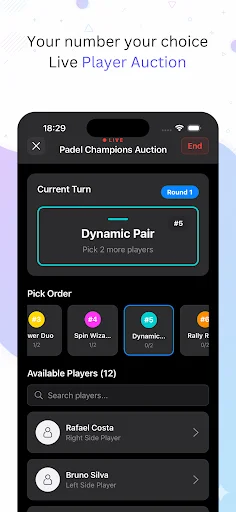 Auction League অ্যাপ ডাউনলোড করুন – লাইভ স্পোর্টস অকশন ম্যানেজমেন্ট - Screenshot 4