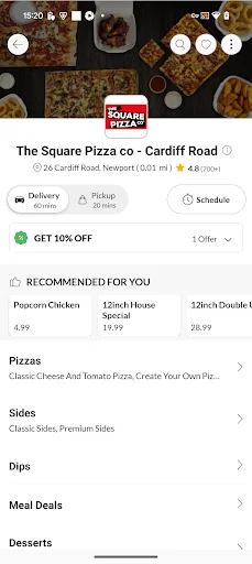 The Square Pizza অ্যাপ ডাউনলোড করুন – দ্রুত ও সহজে পিৎজা অর্ডার করুন - Screenshot 3