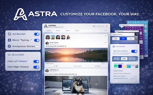 ASTRA for Facebook ডাউনলোড করুন – অ্যাডব্লক ও প্রাইভেসি টুলস - Screenshot 2