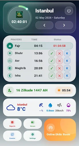 Prayer Times ডাউনলোড করুন – সঠিক নামাজের সময় ও কাউন্টডাউন - Screenshot 1