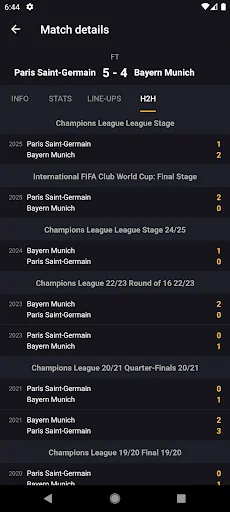 LiveScore Football ডাউনলোড করুন – সেরা ফুটবল আপডেট ও লাইভ স্কোর - Screenshot 7