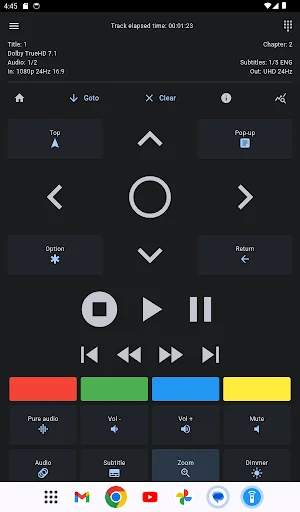 Unofficial Oppo UDP-20X Remote ডাউনলোড করুন – ব্লু-রে কন্ট্রোলার - Screenshot 5