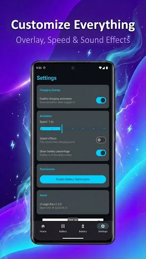 ChargeVibe: Anime Charging ডাউনলোড করুন – সেরা অ্যানিমে অ্যানিমেশন - Screenshot 5