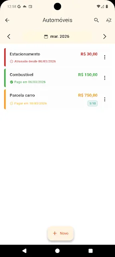 Minhas Contas X ডাউনলোড করুন – ব্যক্তিগত অর্থ ব্যবস্থাপনা টুল - Screenshot 5