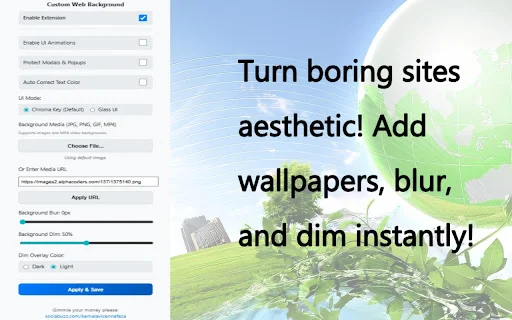 Custom Web Background ডাউনলোড করুন – আপনার ব্রাউজারের জন্য সেরা ওয়ালপেপার - Screenshot 5
