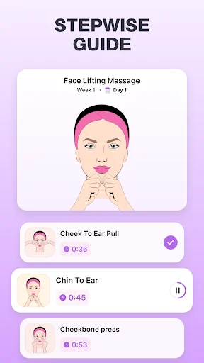 Face Yoga Exercise & Face Lift ডাউনলোড করুন – প্রাকৃতিক উপায়ে ত্বক সুন্দর করুন - Screenshot 9