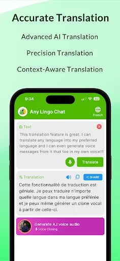 Any Lingo – Chat অ্যাপ ডাউনলোড করুন – ভাষা অনুবাদ ও চ্যাটিং - Screenshot 3