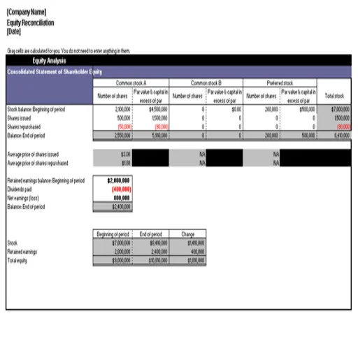 Financial Statement Templates ডাউনলোড করুন – পেশাদার আর্থিক হিসাবের সমাধান - Screenshot 10