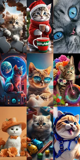 Cute Cat Wallpapers ডাউনলোড করুন – সেরা কিউট বিড়ালের ওয়ালপেপার - Screenshot 9