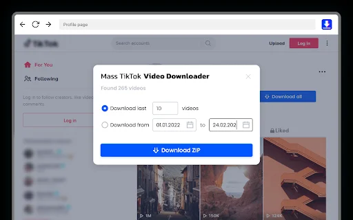 Mass TikTok Video Downloader ডাউনলোড করুন – ওয়াটারমার্ক ছাড়া - Screenshot 3
