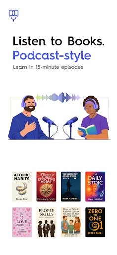 Dialogue: Book Summary Podcast ডাউনলোড করুন – সেরা বইয়ের অডিও সারাংশ - Screenshot 1