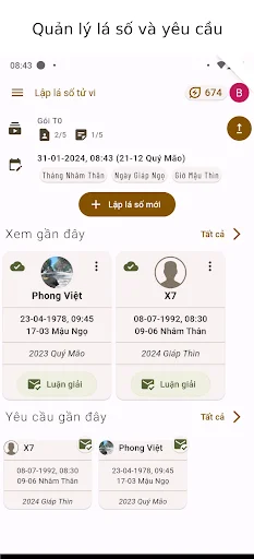 Lập Lá Số Tử Vi ডাউনলোড করুন – রাশিফল ও জ্যোতিষশাস্ত্রের সেরা অ্যাপ - Screenshot 1