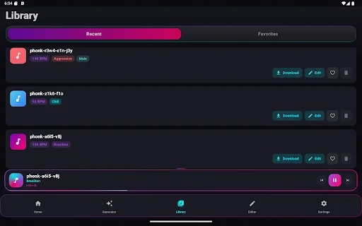 Phonk Maker: AI Song Generator ডাউনলোড করুন – সেরা ফঙ্ক মিউজিক মেকার - Screenshot 12