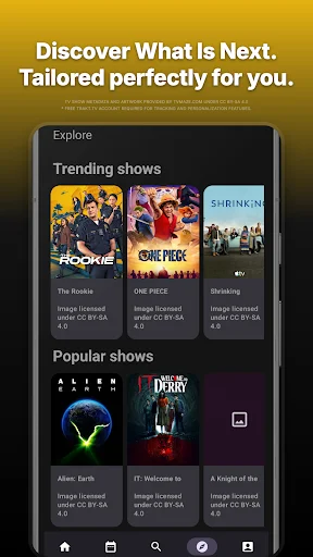 UpNext TV Series Manager ডাউনলোড করুন – সেরা টিভি শো ট্র্যাকার - Screenshot 2