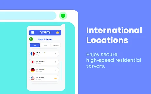 Anomi VPN ডাউনলোড করুন – দ্রুত এবং নিরাপদ রেসিডেন্সিয়াল ভিপিএন - Screenshot 2
