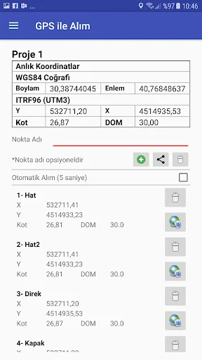 Kocaman Pro ডাউনলোড করুন – সেরা জিওডেটিক সার্ভে টুল - Screenshot 2