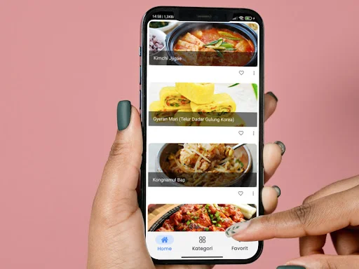 Resep Masakan Korea Terlengkap ডাউনলোড করুন – সেরা কোরিয়ান রেসিপি - Screenshot 1