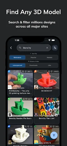 Thingiverse MakerWorld অ্যাপ ডাউনলোড করুন – সেরা 3D প্রিন্টিং সার্চ টুল - Screenshot 5