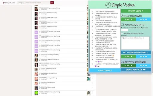 Simple Posher ডাউনলোড করুন – Poshmark অটোমেশন টুল - Screenshot 4