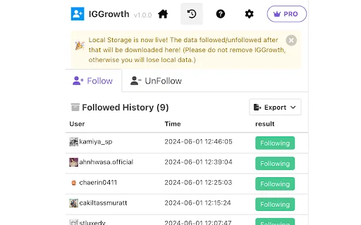 IG Growth ডাউনলোড করুন – সেরা ইনস্টাগ্রাম অটো ফলো টুল - Screenshot 3